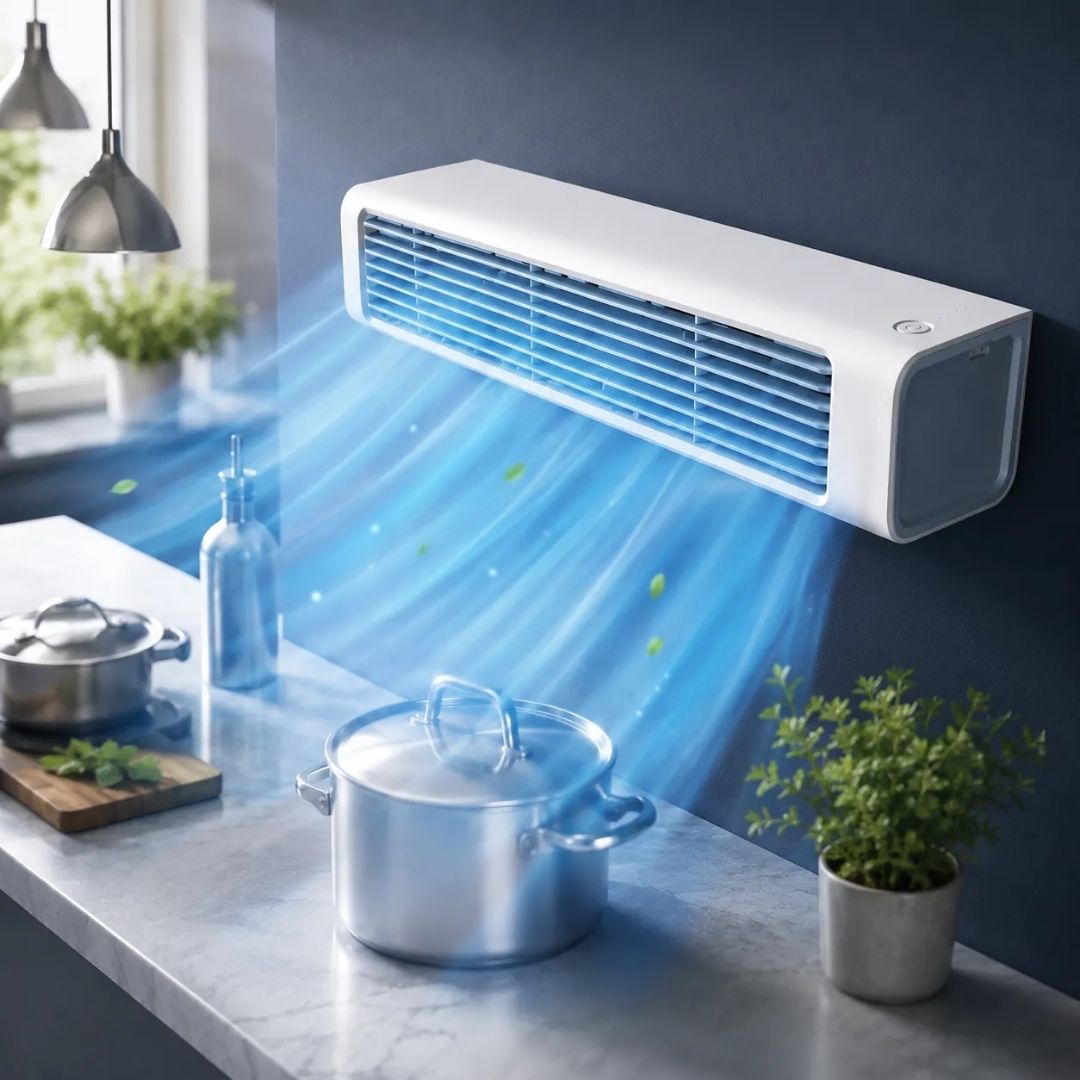 Tårnventilator | Bladløs Tårnventilator Med Fjernbetjening Og Justerbar Luftstrøm | Indendørs Køling | Vanero