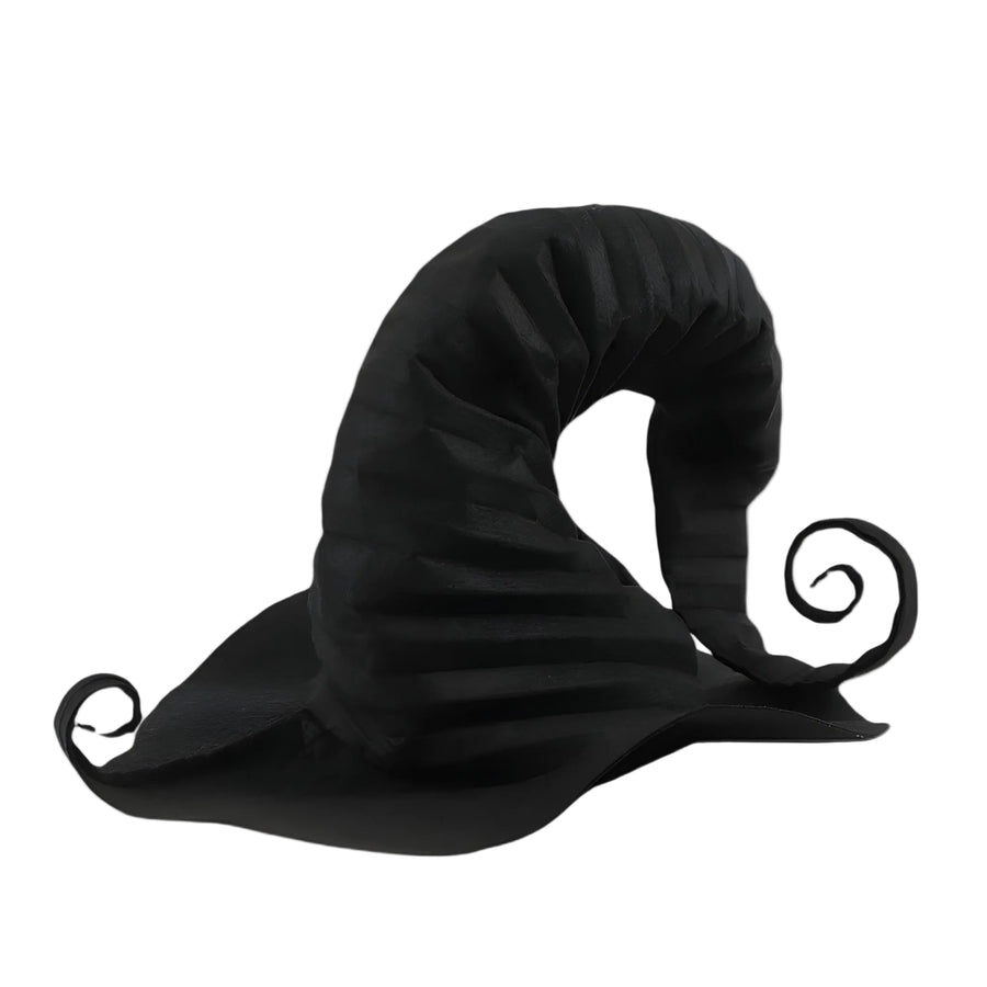 Unisex Sort Heksehat | Mørk Forbandelse-Inspireret Kostumedesign | Halloween Tilbehør Til Fester, Cosplay & Temaevents | Vanero
