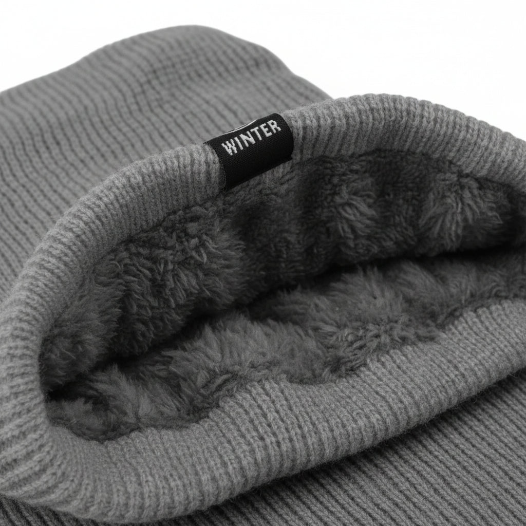 Plys Vinter Snood | Design Med Ansigts- & Halsdækning | Tykt Gult Ringtørklæde Til Daglig Lag-På-Lag i Koldt Vejr | Vanero