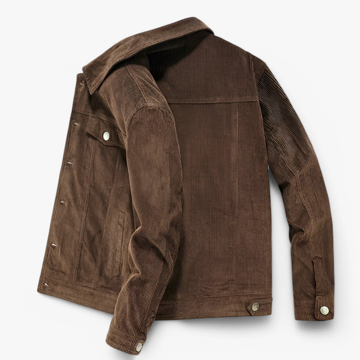 Cordjakke Til Dame | Ribbet Struktur & Overshirt-Design | Struktureret Jakke Til Hverdag, Fritid & Lag-På-Lag Brug | Vanero