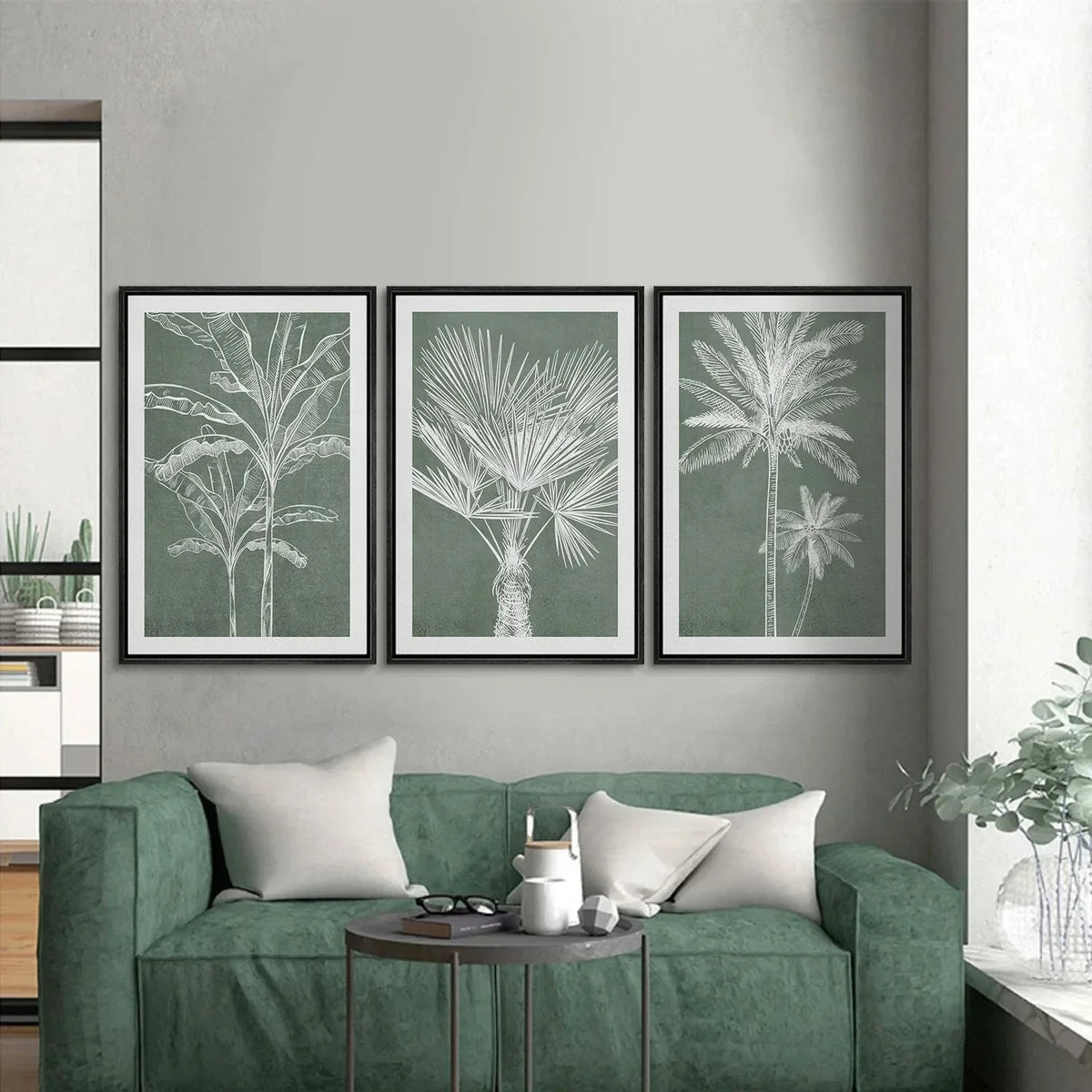 Botanisk Vægplakat | Tropisk Løvmotiv uden Ramme | Vægdekoration til Hjemmet | Vanero