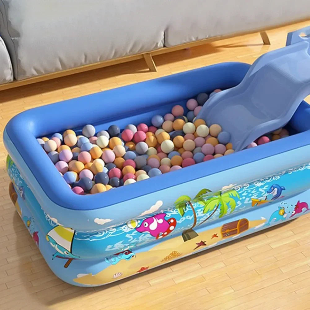 Oppustelig Børnepool | Foldbar PVC Soppebassin | Haveleg | Vanero
