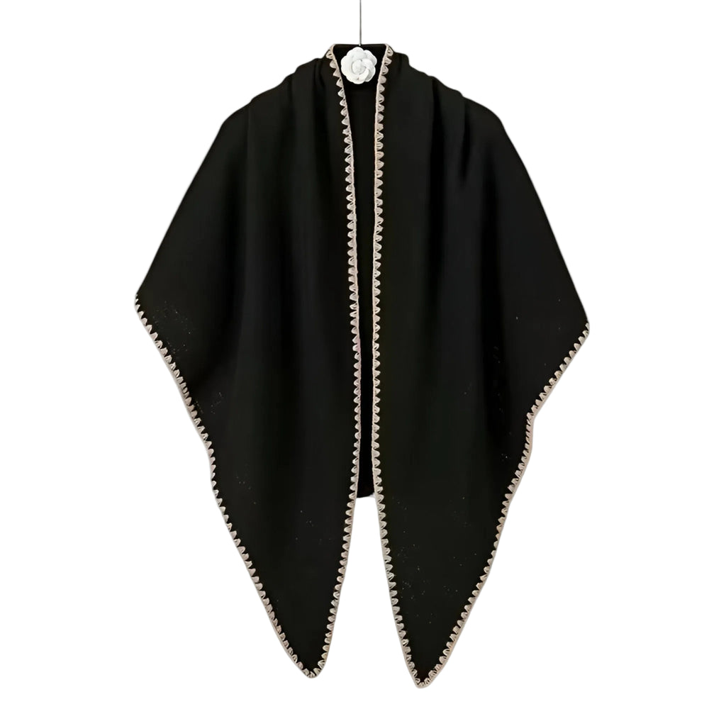 Dame Pashmina Trekanttørklæde | Ensfarvet Design & 200 × 95 cm | Let Sjal Til Efterår, Vinter & Lag-På-Lag | Vanero