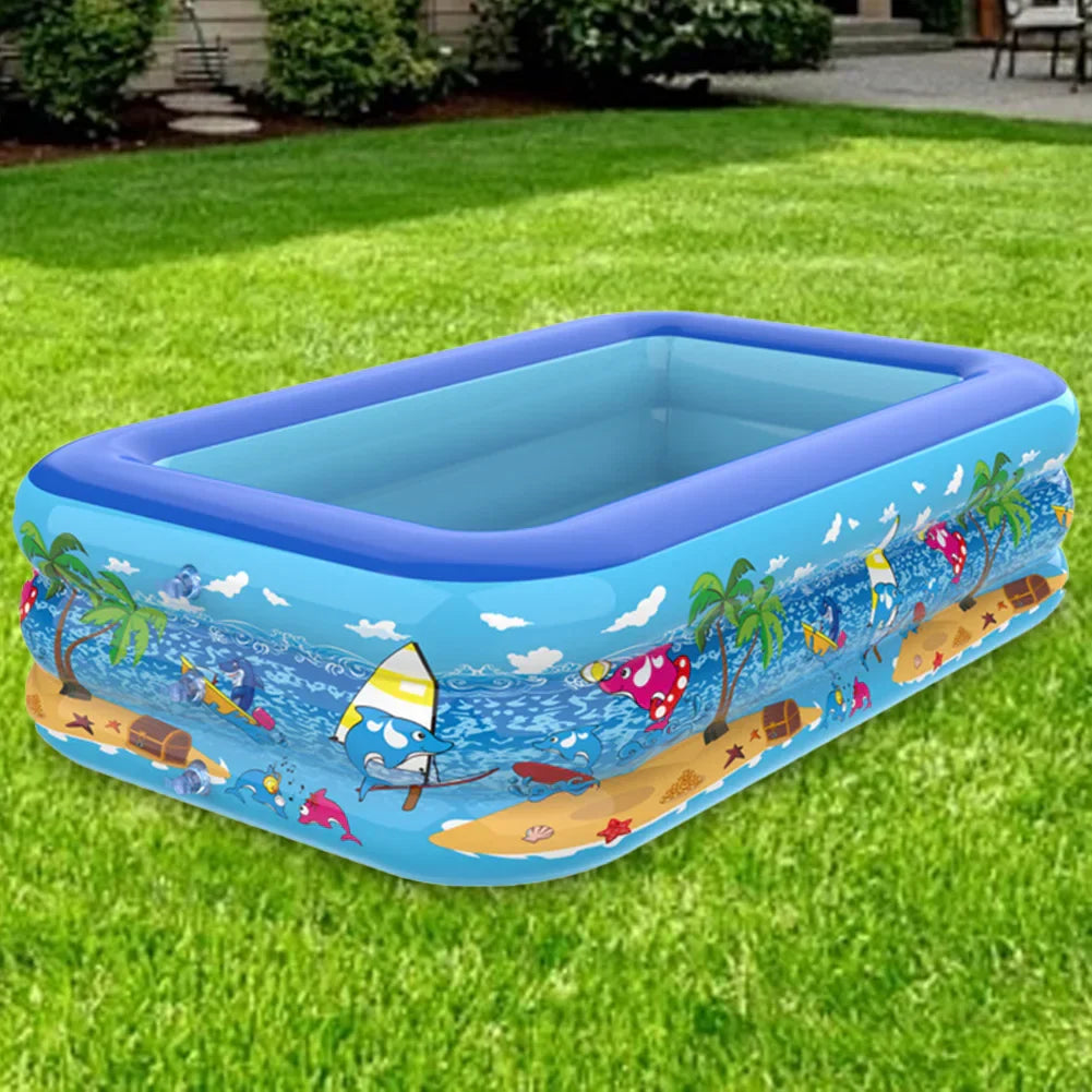 Oppustelig Børnepool | Foldbar PVC Soppebassin | Haveleg | Vanero
