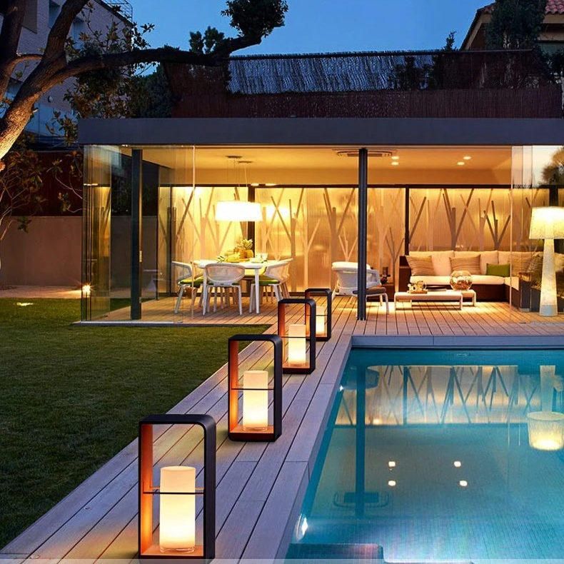 Solterrasselampe Vandtæt LED Design | Skumringssensor | Have Altan Terrasse & Stemningslys | Vanero