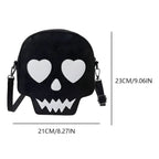 Spøgelse Crossbody Taske i PU | Justerbar Skulderrem | Halloween-Inspireret Håndtaske Til Casual & Kostumebrug | Vanero