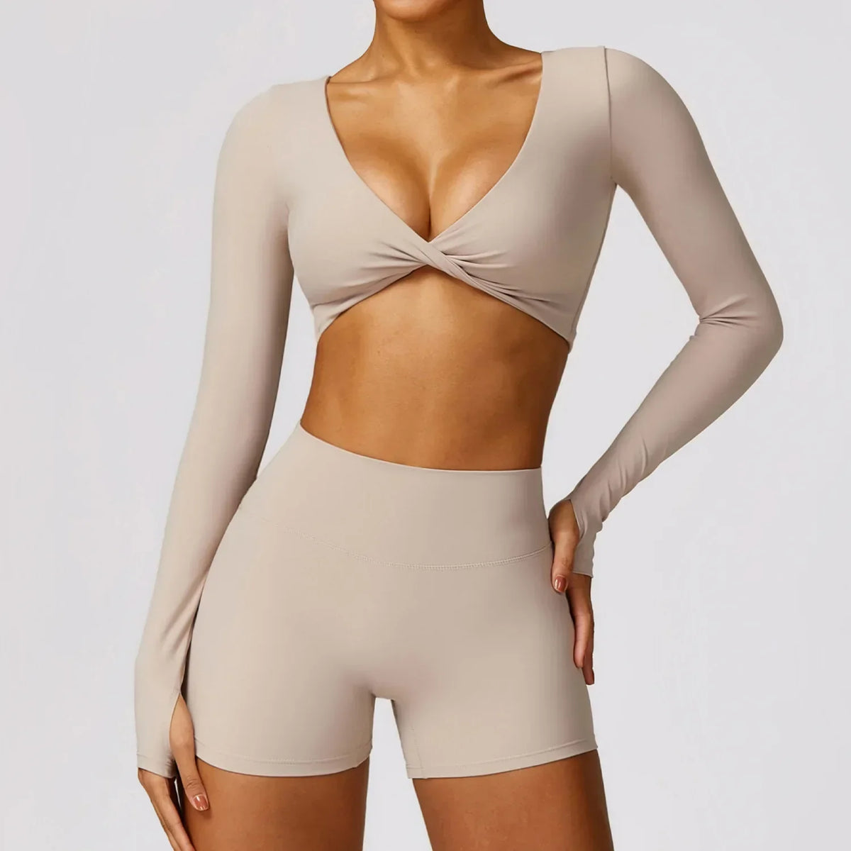 Dame Yoga Top Nylon Spandexblanding | Slim Fit Træningstop | Strækbart Design Til Yoga & Træning | Vanero