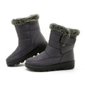 Dame Pelsforede Sneboots | Slip-On Design & Varm Foring | Vinterstøvler Til Hverdagsbrug Udendørs i Koldt Vejr | Vanero