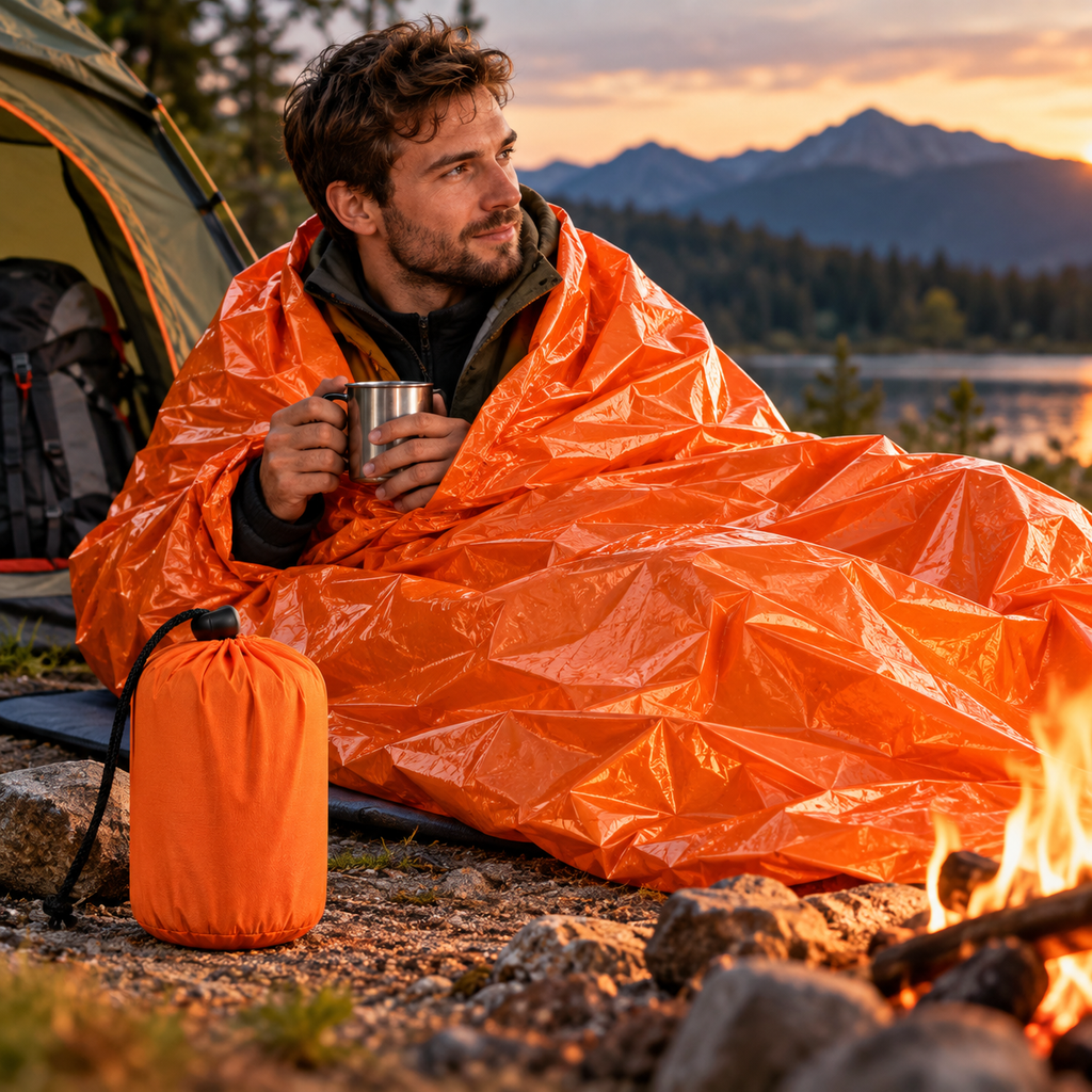 Thermo Sovepose | Syntetisk Isolering og Vandafvisende Ydermateriale | Sovepose Til Camping og Vandring | Vanero