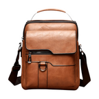 Herre Skuldertaske Med Flere Lommer | Justerbar Rem & Lynlåslukning | Kompakt Crossbody Taske Til Hverdag, Arbejde & Rejser | Vanero
