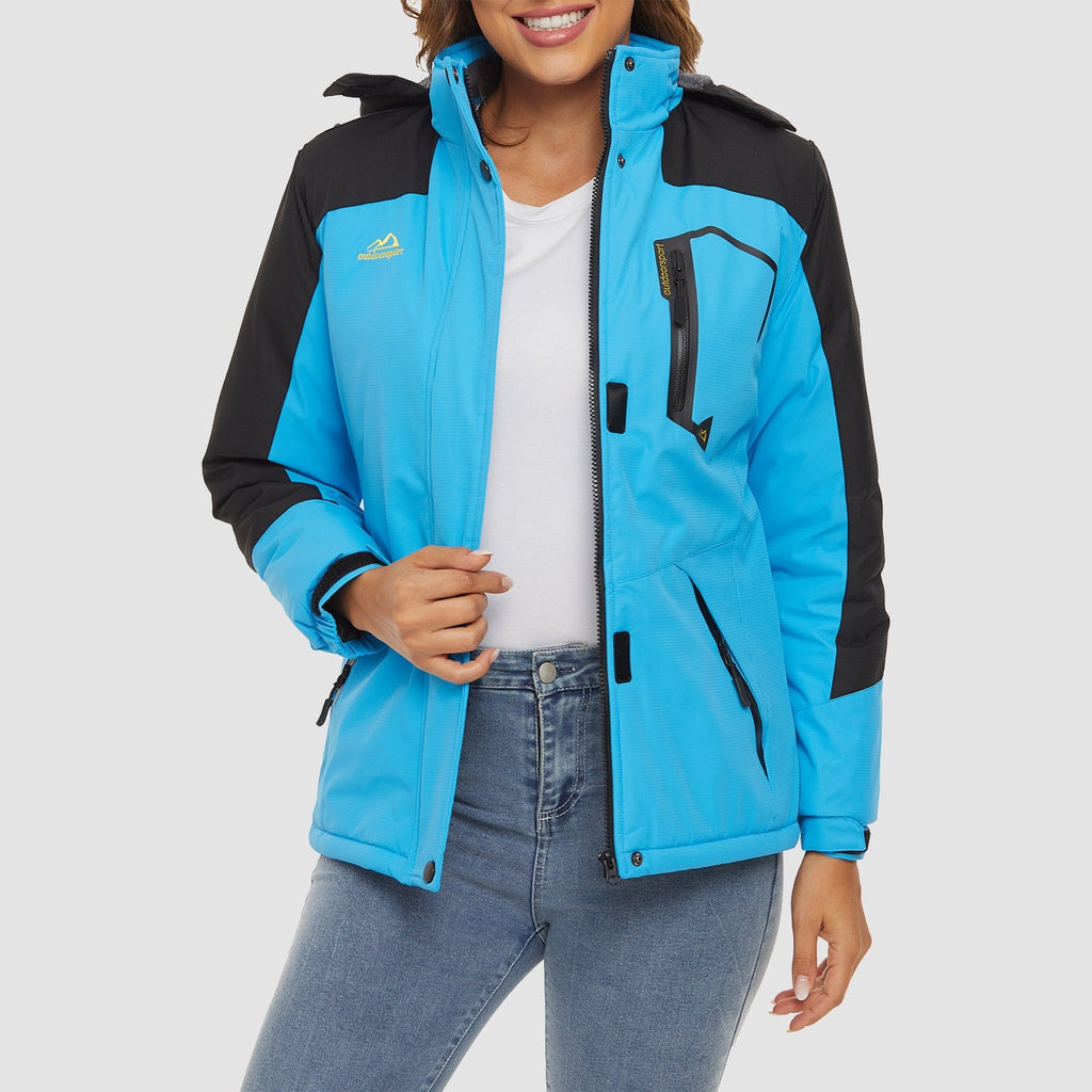 Char Polyester Med Fleecefor | Komfortabel Pasform Vinterjakke | Vandafvisende Hættedesign til Vintersport & Udendørs Brug | Vanero