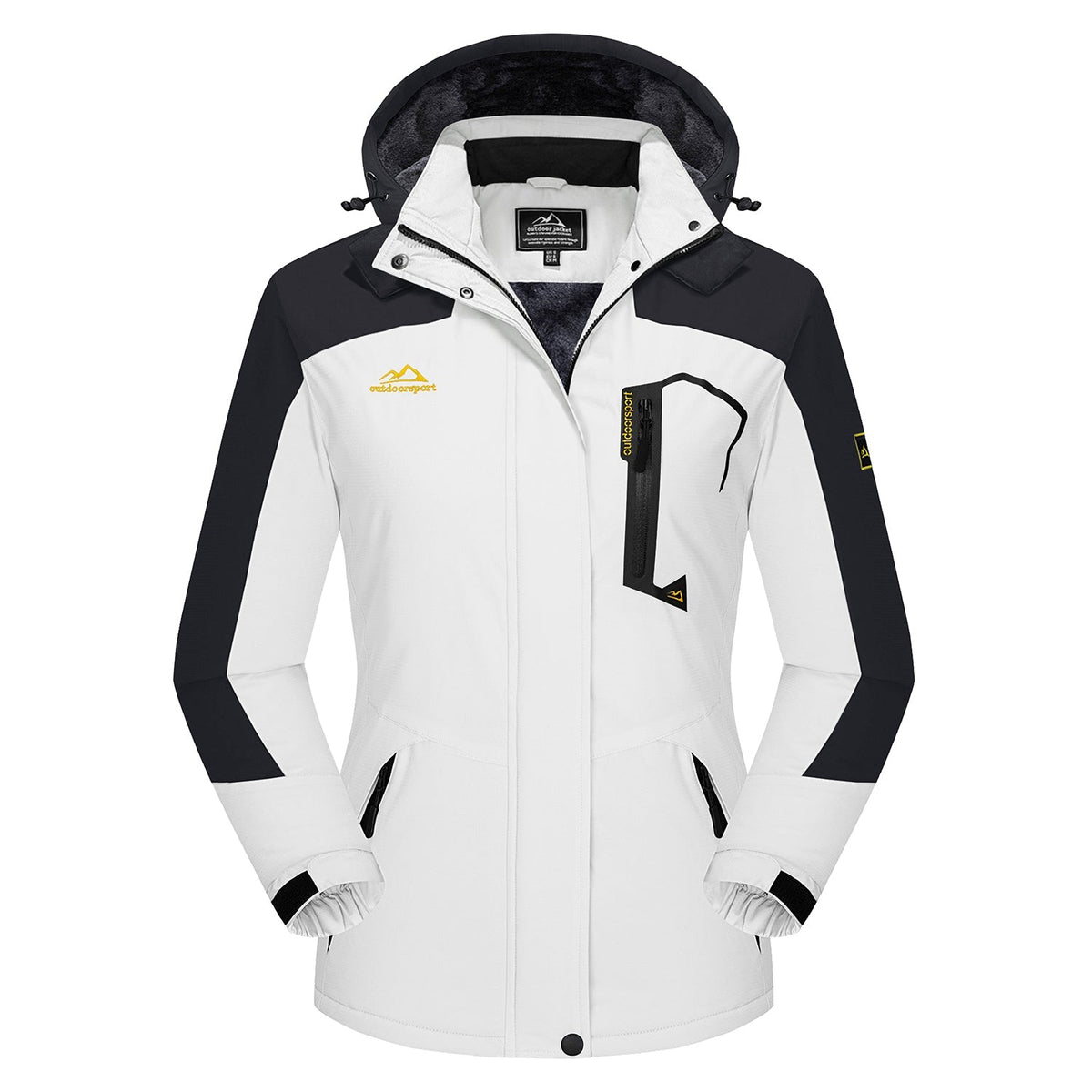 Char Polyester Med Fleecefor | Komfortabel Pasform Vinterjakke | Vandafvisende Hættedesign til Vintersport & Udendørs Brug | Vanero