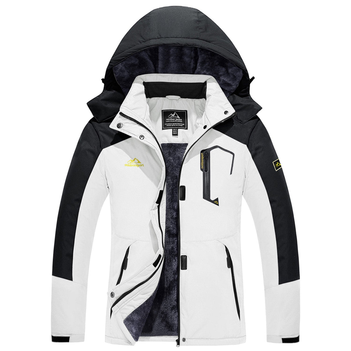 Char Polyester Med Fleecefor | Komfortabel Pasform Vinterjakke | Vandafvisende Hættedesign til Vintersport & Udendørs Brug | Vanero