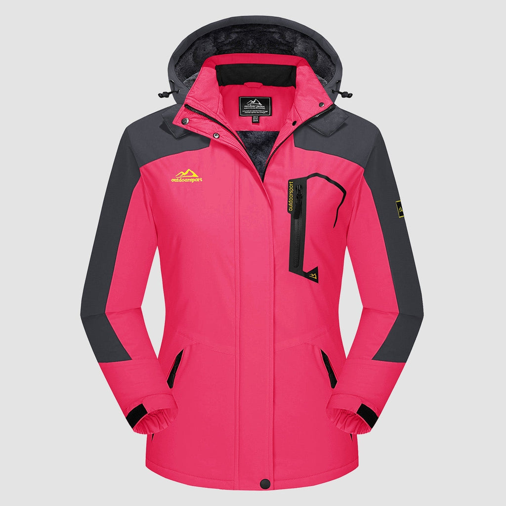 Char Polyester Med Fleecefor | Komfortabel Pasform Vinterjakke | Vandafvisende Hættedesign til Vintersport & Udendørs Brug | Vanero
