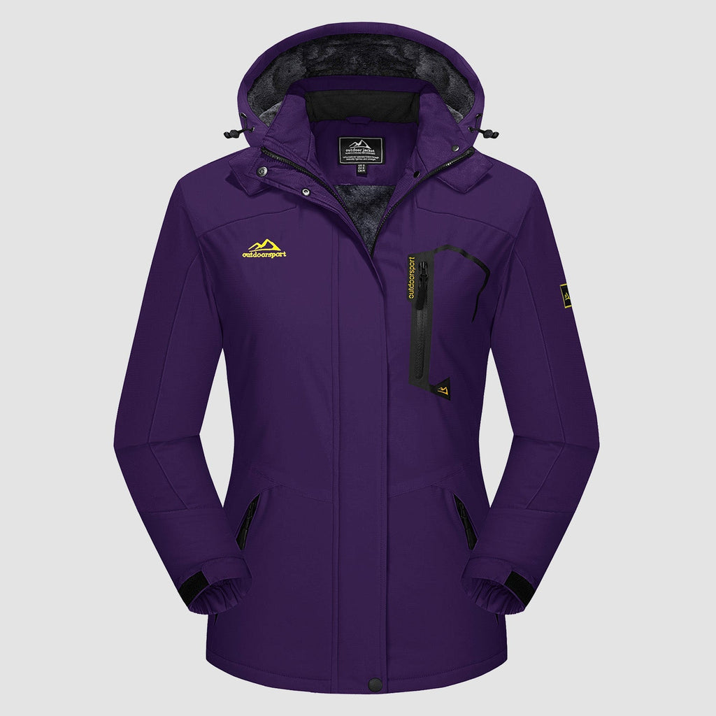 Char Polyester Med Fleecefor | Komfortabel Pasform Vinterjakke | Vandafvisende Hættedesign til Vintersport & Udendørs Brug | Vanero