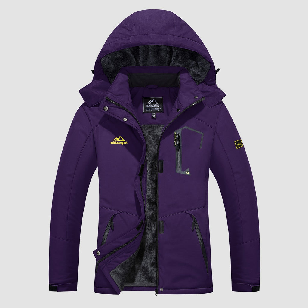Char Polyester Med Fleecefor | Komfortabel Pasform Vinterjakke | Vandafvisende Hættedesign til Vintersport & Udendørs Brug | Vanero