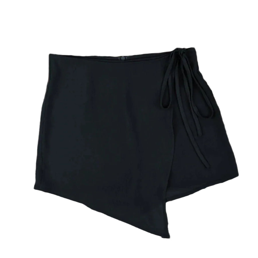 Dame Skort Polyester | Høj Talje Skort | Integreret Shorts Konstruktion til Hverdags- og Fritidsbrug | Vanero