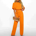 Dame Jumpsuit Bomuld Polyesterblanding | Slim Fit Jumpsuit | Justerbar Talje Til Hverdagsbrug & Aftenbrug | Vanero