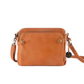 Crossbody Skuldertaske i Læder | Justerbar Rem & Lynlåslukning | Kompakt Opbevaring Til Rejser & Hverdagsbrug | Vanero