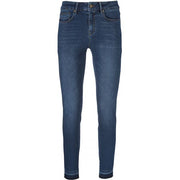 Dame Jeans Bomuld Polyester Elastan | Skinny Fit Højtaljede Jeans | Rå Ankelafslutning Til Hverdagsbrug | Vanero