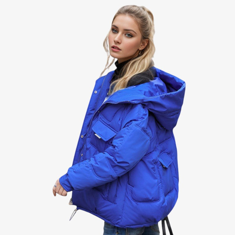 Pufferjakke Til Dame | Polyester Med Oversized Pasform & Store Forlommer | Hætte & Justerbar Snøre I Bundkanten Til Lagdeling | Vanero
