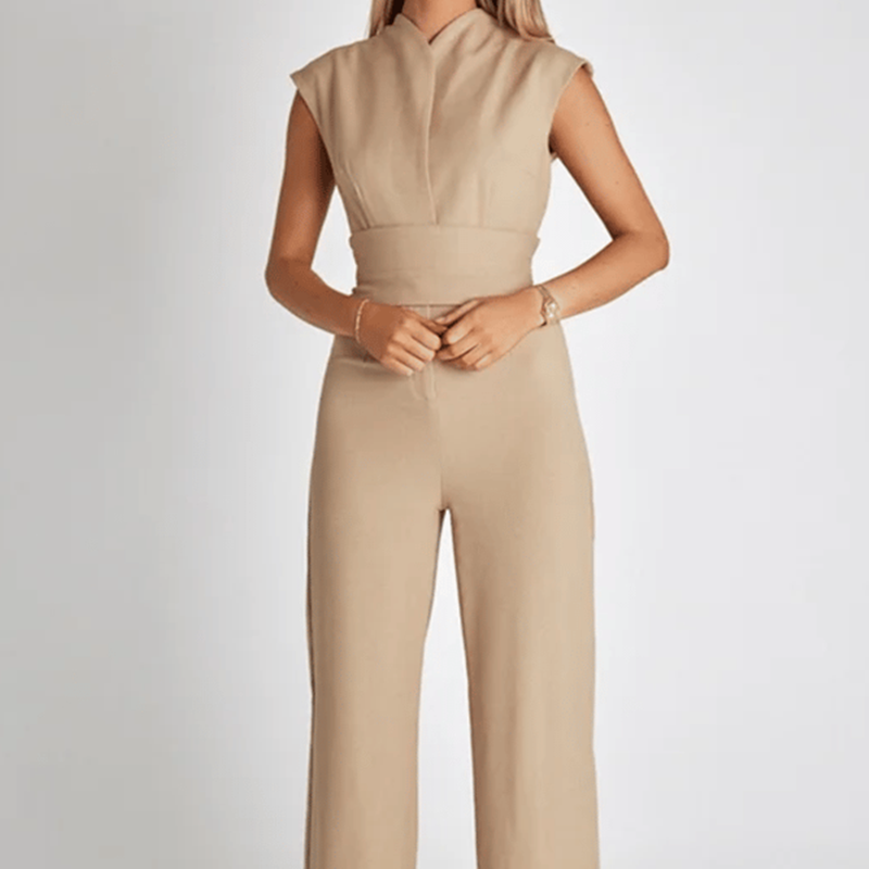 Jumpsuit i Tekstilmateriale | Skræddersyet Pasform Ét-Styks Design | Hverdagsbrug og Arrangementer | Vanero