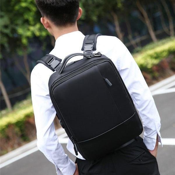 Tyverisikret Rygsæk Vandafvisende Polyester | Multi-Rums Laptop Opbevaring | Til Arbejde, Skole & Daglig Pendling | Vanero