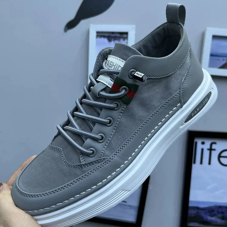 Herre Slip On Sko Strikket Tekstil | Bred Pasform Fritidsfodtøj | Korkindersål Til Hverdag & Rejsebrug | Vanero