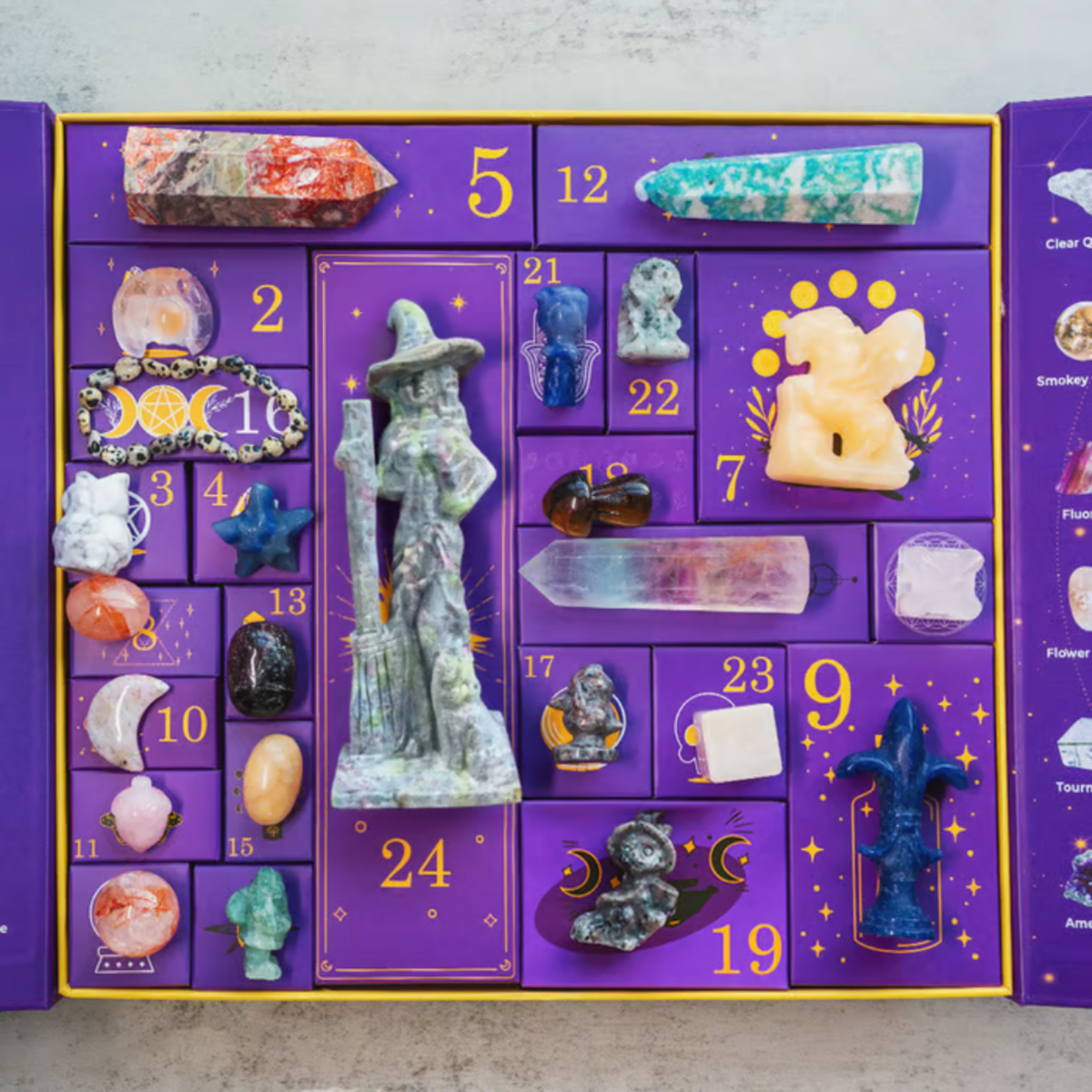 Halloween Krystal Nedtællingskalender | 31 Daglige Overraskelsesrum | Oktober Sæsondekoration & Samlergavesæt | Vanero
