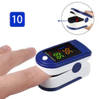 Fingertip Pulsoximeter | SpO₂- & Pulsmåling Med Display | Bærbar Én-Knaps Måleenhed | Vanero
