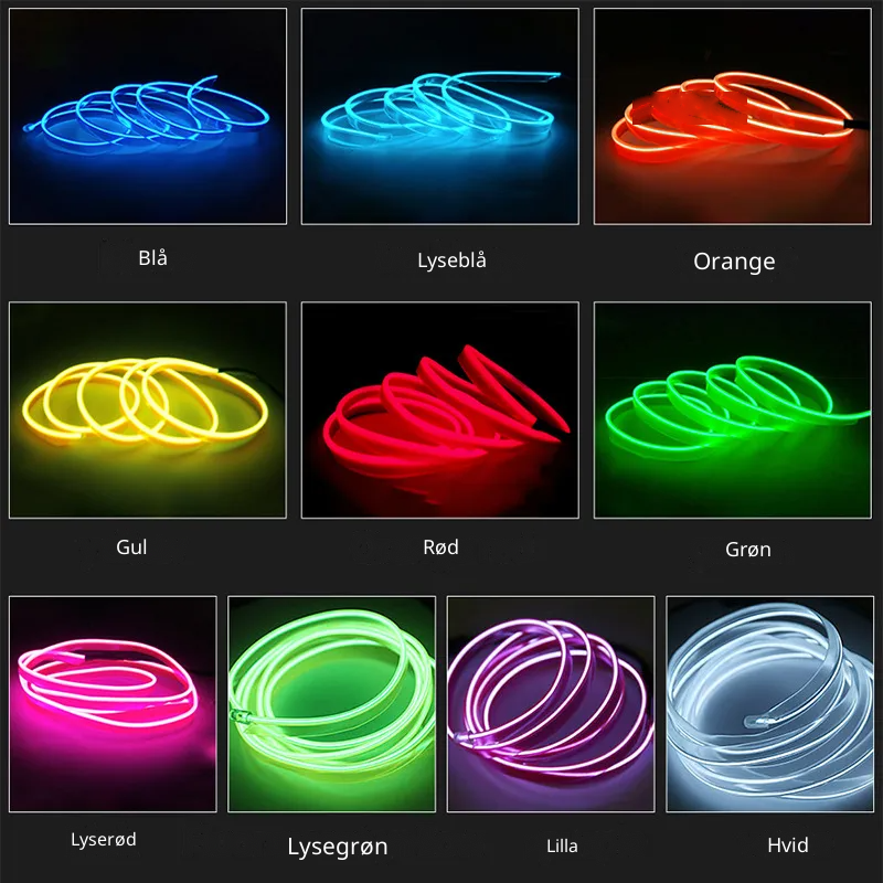 Justerbar LED-Lysstrimmel | Fleksibel RGB Dekorationsbelysning | Afkortelig Lysstrimmel | Vanero