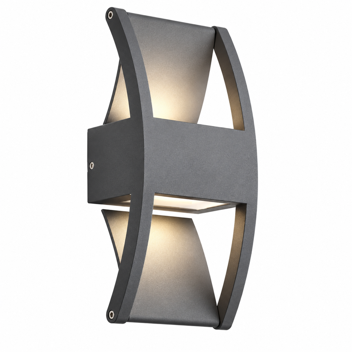 LED Up Down Væglampe Udendørs Armatur | IP54 Metalkonstruktion 3000K Belysning | Facade Terrasse Indgang & Udendørs Brug | Vanero