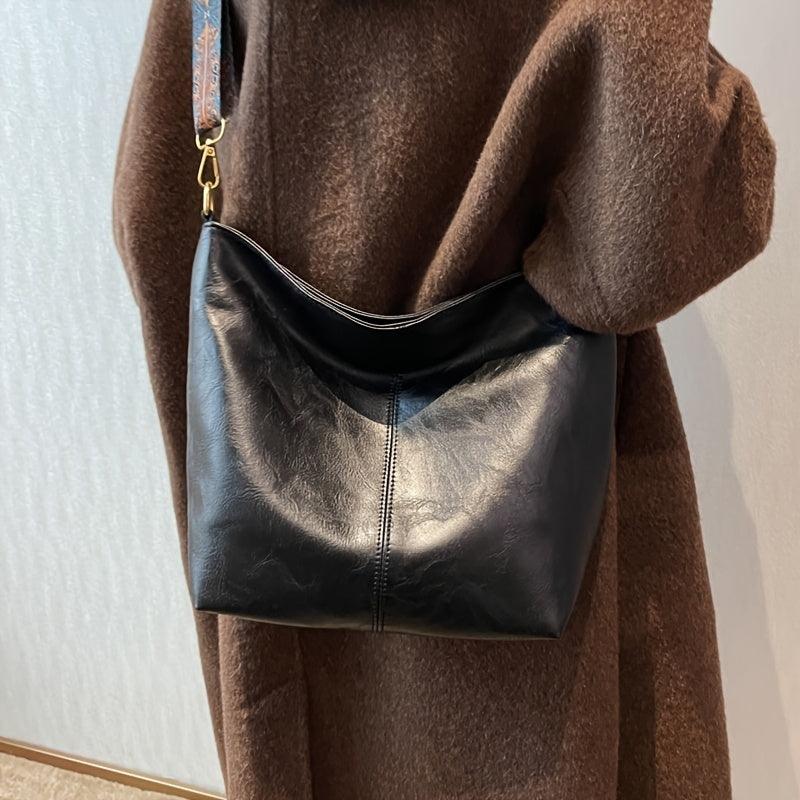 Grøn Hobo-Skuldertaske | Rummeligt Hovedrum & Justerbar Skulderrem | Crossbody-Taske Med Enhedsrum Til Hverdagsbrug | Vanero
