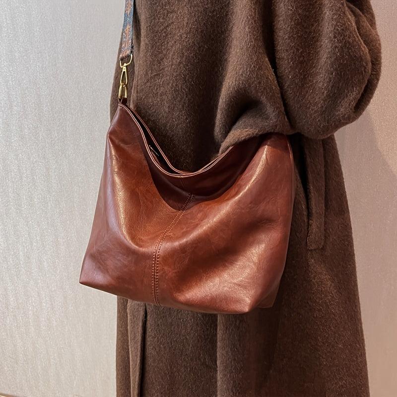 Grøn Hobo-Skuldertaske | Rummeligt Hovedrum & Justerbar Skulderrem | Crossbody-Taske Med Enhedsrum Til Hverdagsbrug | Vanero