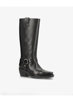Helene Læderkonstruktion | Regular Fit Læderstøvler | 4 cm Hæl Med Højt Skaft til Hverdagsbrug & Formelle Outfits | Vanero