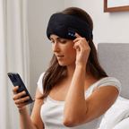 Bluetooth Sovemaske | Ultratynde Højttalere & Lysblokerende Design | Justerbar Audio-Øjenmaske Til Hjemmebrug & Rejser | Vanero