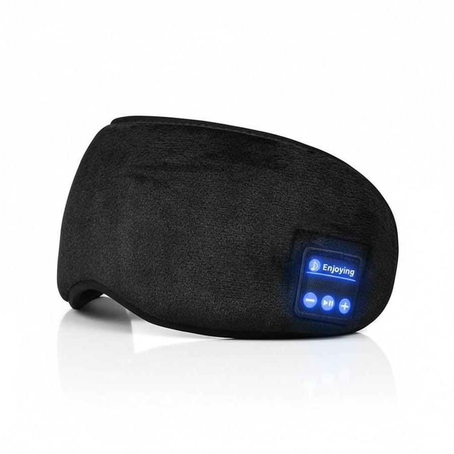 Bluetooth Sovemaske | Ultratynde Højttalere & Lysblokerende Design | Justerbar Audio-Øjenmaske Til Hjemmebrug & Rejser | Vanero