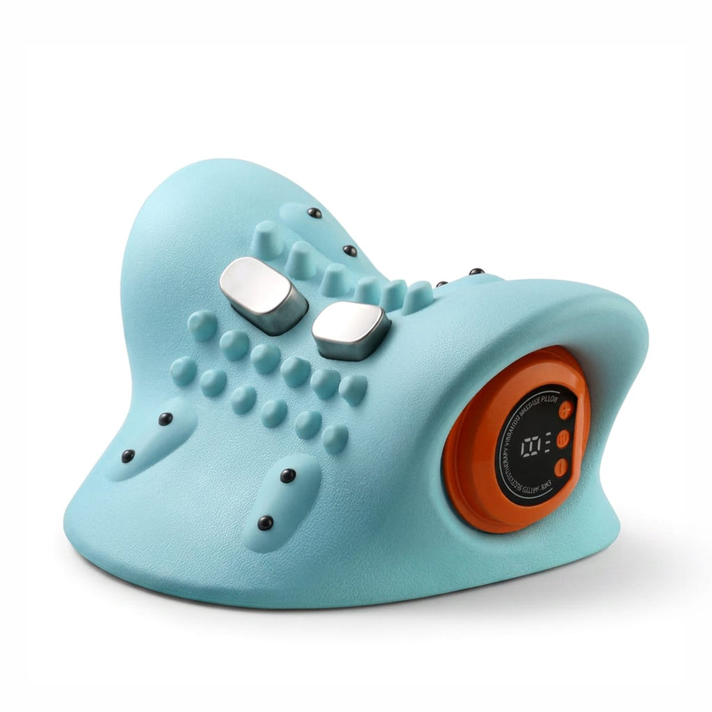 Elektrisk Nakkemassager | EMS, Varme & Vibration Med Justerbare Niveauer | Trådløs Enhed Med 1500 mAh Batteri | Vanero
