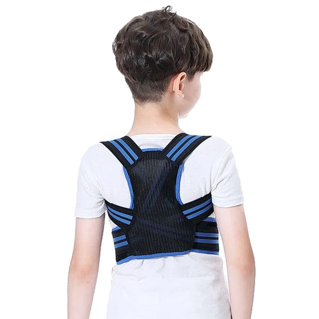 Holdningsvest Til Børn | Polyester & Elastan Med Justerbare Velcroremme | Let Ryg- & Skulderstøtte Til Hverdagsbrug | Vanero