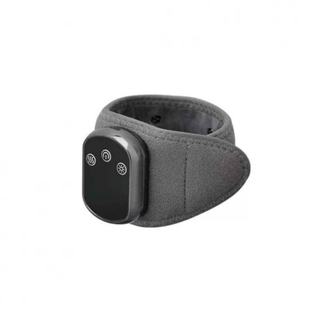 Elektrisk Håndledsmassager | 5 Varme- & 3 Vibrationsniveauer | USB-C Wrap Med Rødlysfunktion & 1800 mAh Batteri | Vanero