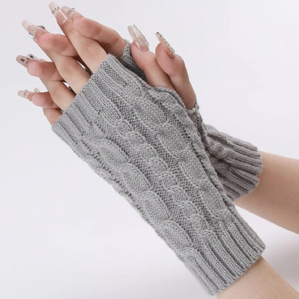 Fingerløse Strikhandsker | 100% Akryl & Strækbar Konstruktion | Unisex One Size Med Hånd- & Håndledsdækning | Vanero