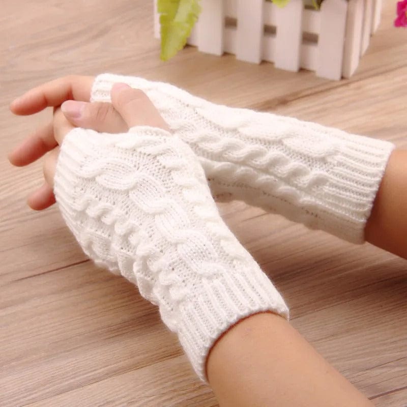 Fingerløse Strikhandsker | 100% Akryl & Strækbar Konstruktion | Unisex One Size Med Hånd- & Håndledsdækning | Vanero