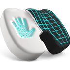 Memory Foam Sædepudesæt | Velourbetræk & Elastiske Remme | Sæde- & Rygpuder Til Kontor, Hjem & Rejsesæder | Vanero