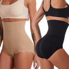 Højtaljede Shapewear-Trusser Til Dame | Nylon & Elastan | Sømløse Strikkede Trusser Med Moderat Kompression | Vanero