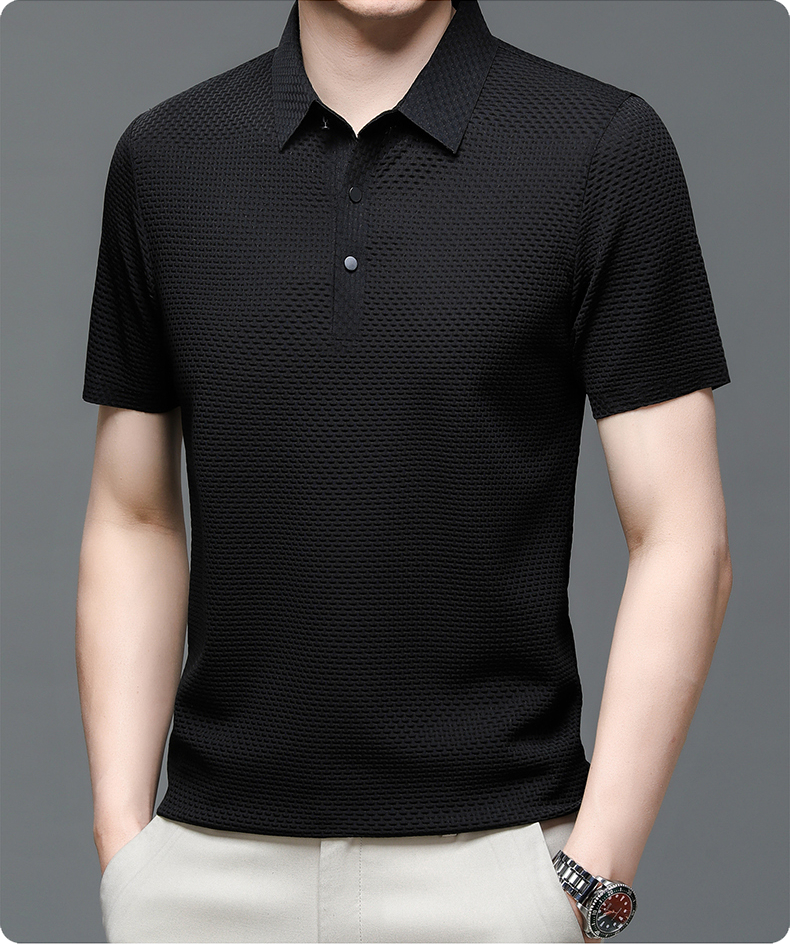 Herre Poloshirt Mesh-Stof | Regular Fit Poloshirt | Hurtigtørrende Design til Sommerbrug & Hverdagsbrug | Vanero