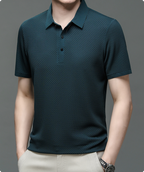 Herre Poloshirt Mesh-Stof | Regular Fit Poloshirt | Hurtigtørrende Design til Sommerbrug & Hverdagsbrug | Vanero