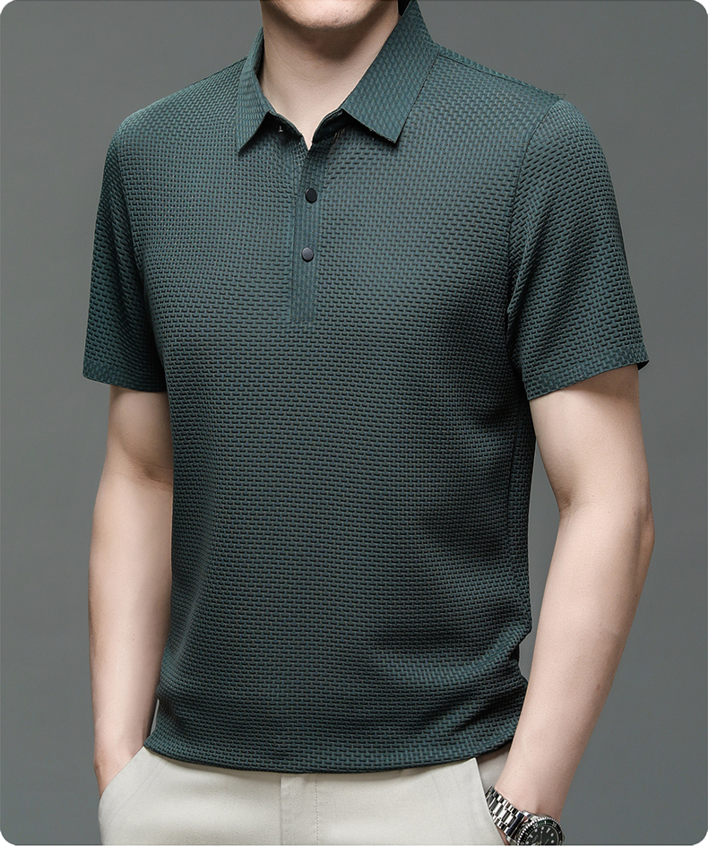 Herre Polo Shirt Bomuldsblanding Konstruktion | Polo Shirt med Knapkrave | Til Hverdagsbrug, Fritid & Afslappede Aktiviteter | Vanero