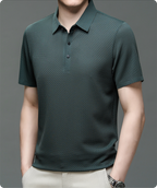 Herre Poloshirt Mesh-Stof | Regular Fit Poloshirt | Hurtigtørrende Design til Sommerbrug & Hverdagsbrug | Vanero