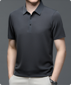 Herre Poloshirt Mesh-Stof | Regular Fit Poloshirt | Hurtigtørrende Design til Sommerbrug & Hverdagsbrug | Vanero