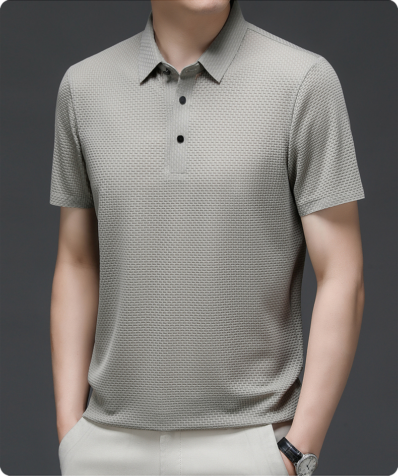 Herre Poloshirt Mesh-Stof | Regular Fit Poloshirt | Hurtigtørrende Design til Sommerbrug & Hverdagsbrug | Vanero